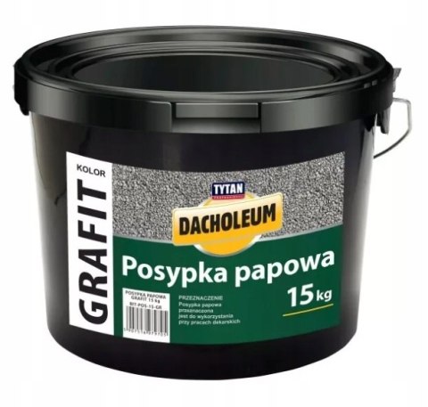 DACHOLEUM POSYPKA PAPOWA 15KG GRAFIT TYTAN DACHOLEUM POSYPKA PAPOWA 15KG GRAFIT TYTAN