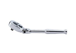 GRZECHOTKA 1/4'' ŁAMANA 24ZĘBY 150MM UCHWYT POLEROWANY KING TONY
