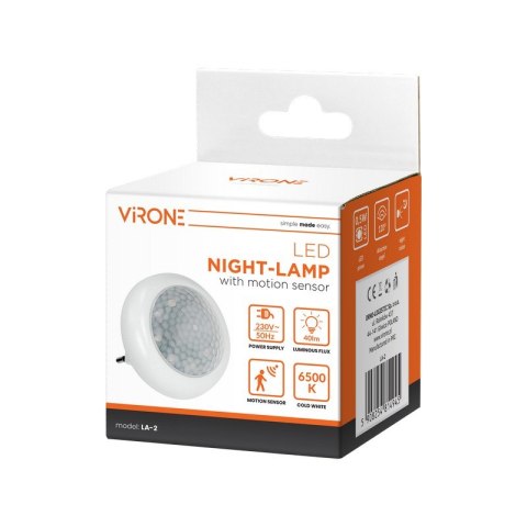 LAMPKA NOCNA LED Z CZUJNIKIEM RUCHU I ZMIERZCHU 120ST 8XLED VIRONE LAMPKA NOCNA LED Z CZUJNIKIEM RUCHU I ZMIERZCHU 120ST 8XLED VIRONE