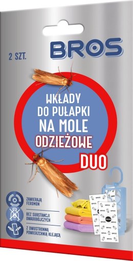WKŁADKA DO PUŁAPKI NA MOLE ODZIEŻOWE DUO 2 SZT. BROS