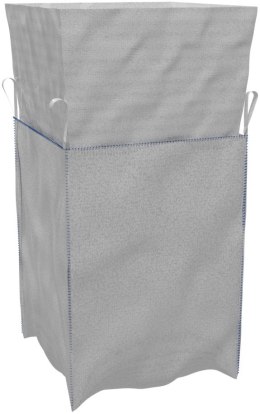 WOREK BIG-BAG 90*90*170 CM BIAŁY, OTWARTY Z KOŁNIERZEM MC GARDEN
