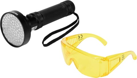 ZESTAW LATARKA UV 100 LED I OKULARY YATO ZESTAW LATARKA UV 100 LED I OKULARY YATO