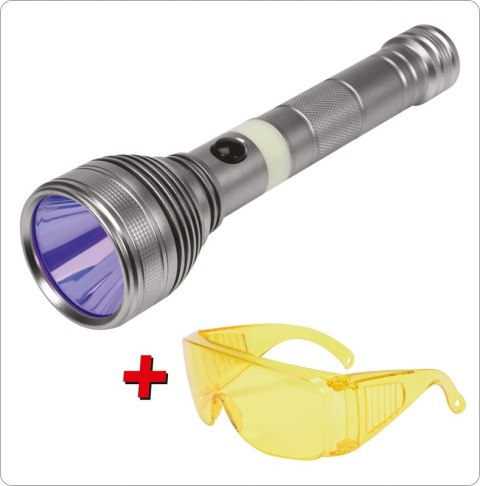 ZESTAW LATARKA UV AKUMULATOROWA 3W + OKULARY YATO ZESTAW LATARKA UV AKUMULATOROWA 3W + OKULARY YATO