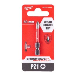 BIT, GROT, KOŃCÓWKA SHOCKWAVE PZ1 50MM MILWAUKEE