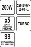 MIKSER RĘCZNY 200-250W LUND