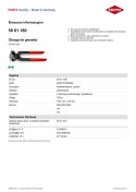 OBCĘGI DO GWOŹDZI 180MM KNIPEX