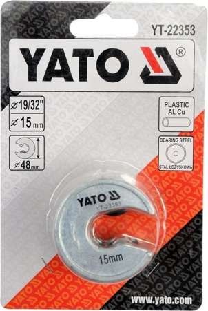 OBCINAK DO RUR Z TWORZYWA SZTUCZNEGO DO 15MM YATO OBCINAK DO RUR Z TWORZYWA SZTUCZNEGO DO 15MM YATO