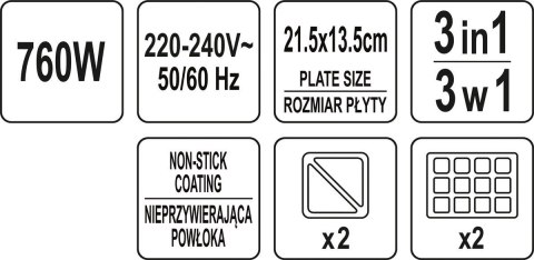 OPIEKACZ 760W, 3W1 LUND OPIEKACZ 760W, 3W1 LUND
