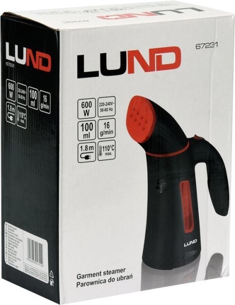 PAROWNICA TURYSTYCZNA DO UBRAŃ 600W LUND PAROWNICA TURYSTYCZNA DO UBRAŃ 600W LUND