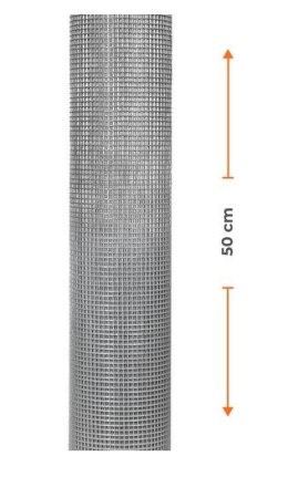 SIATKA ZGRZEWANA OCYNKOWANA 5MB 50CM OCZKO 12.7MM DRUT 0.6MM UN