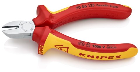 SZCZYPCE TNĄCE BOCZNE IZOLOWANE 125MM KNIPEX SZCZYPCE TNĄCE BOCZNE IZOLOWANE 125MM KNIPEX