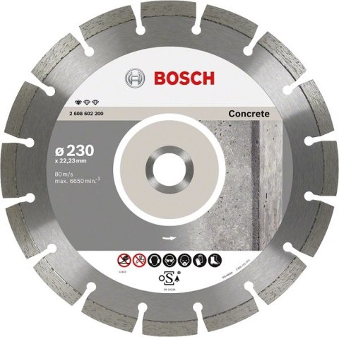 TARCZA DIAMENTOWA SEGMENTOWA CONCRETE 230*22.3*2.3 10P BOSCH TARCZA DIAMENTOWA SEGMENTOWA CONCRETE 230*22.3*2.3 10P BOSCH