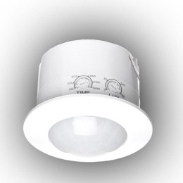 CZUJNIK RUCHU PIR BIAŁY 360 ST. 1200W 6 METRÓW IP20 KEL