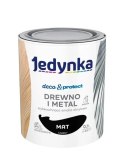 JEDYNKA DECO&PROTECT DREWNO I METAL MAT CZARNY 0,7L JEDYNKA