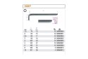 KLUCZ TRZPIENIOWY KULISTY 2.5MM BETA