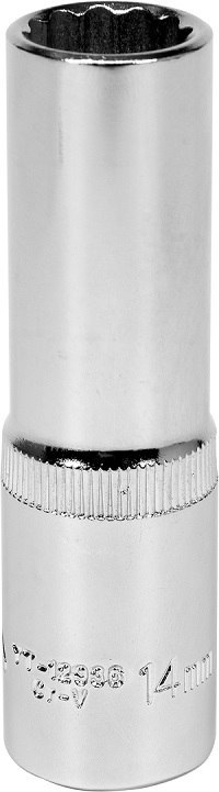 NASADKA DŁUGA 12-KĄTNA CHROMOWANA 1/2'' 14MM YATO