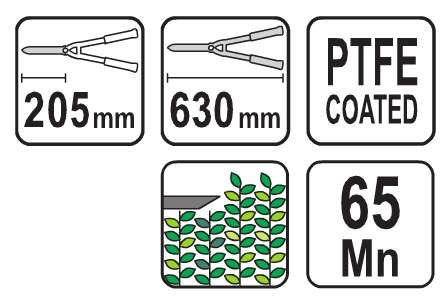 NOŻYCE DO ŻYWOPŁOTU 630MM VOREL NOŻYCE DO ŻYWOPŁOTU 630MM VOREL