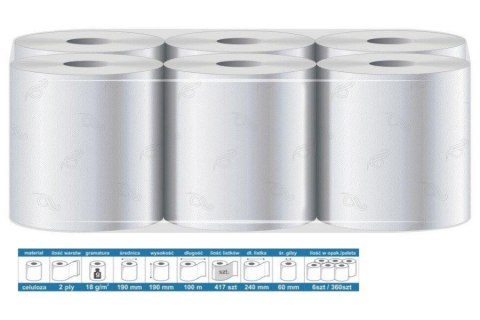 RĘCZNIK PAPIEROWY MAXI, 100% CELULOZA, 100M/19CM OP. 6SZT UN RĘCZNIK PAPIEROWY MAXI, 100% CELULOZA, 100M/19CM OP. 6SZT UN