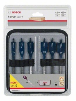 ZESTAW WIERTEŁ 6-SZT SELF CUT SPEED 13,16,19,20,22,25 UN