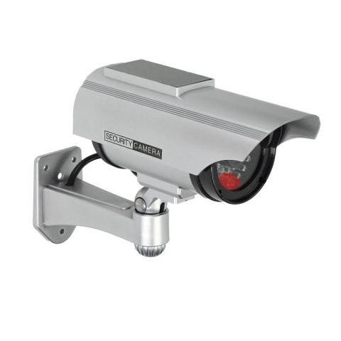 ATRAPA KAMERY MONITORUJĄCEJ CCTV SREBRNA Z PANELEM SŁONECZN. ORNO ATRAPA KAMERY MONITORUJĄCEJ CCTV SREBRNA Z PANELEM SŁONECZN. ORNO