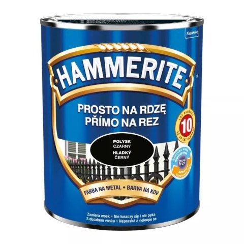 EMALIA HAMMERITE POŁYSK CZARNY 0,7L HAMMERITE EMALIA HAMMERITE POŁYSK CZARNY 0,7L HAMMERITE