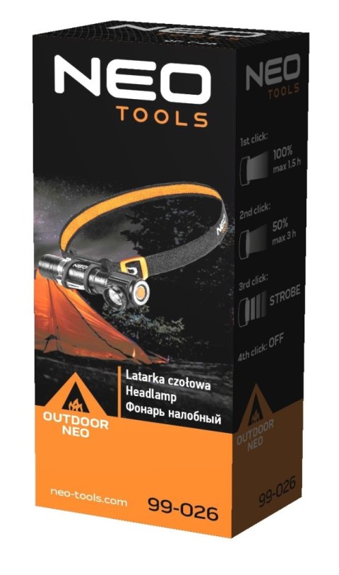 LATARKA CZOŁOWA AKUMULATOROWA USB 800 LM CREE XML-T6 LED NEO LATARKA CZOŁOWA AKUMULATOROWA USB 800 LM CREE XML-T6 LED NEO