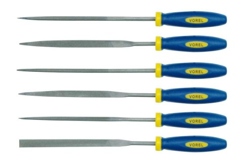 PILNIKI DO METALU IGLAKI 180MM KOMPLET 6-SZTUKOWY VOREL PILNIKI DO METALU IGLAKI 180MM KOMPLET 6-SZTUKOWY VOREL