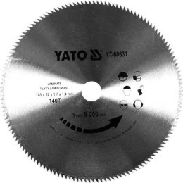 TARCZA DO CIĘCIA PANELI, BLATÓW I PŁYT MEB. 185-140T 20MM YATO