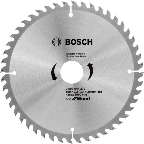 TARCZA PILARSKA ECO OP WO 190*2.2/1.4*30 BOSCH TARCZA PILARSKA ECO OP WO 190*2.2/1.4*30 BOSCH