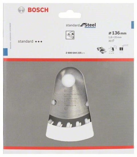 TARCZA PILARSKA ST SL H 136*20-30 BOSCH TARCZA PILARSKA ST SL H 136*20-30 BOSCH