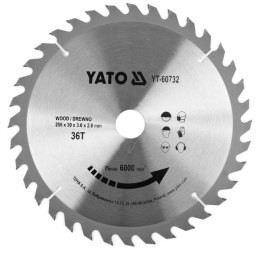 TARCZA WIDIOWA DO DREWNA 255*36T*30MM YATO