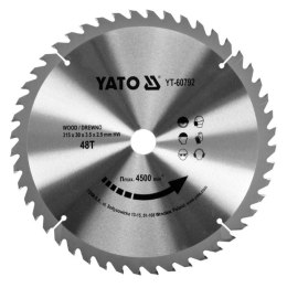 TARCZA WIDIOWA DO DREWNA 315*48T*30MM YATO