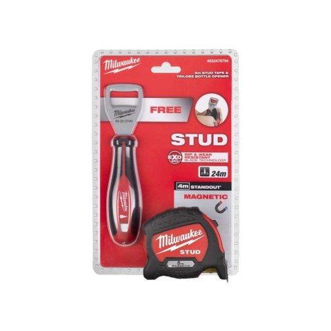 TAŚMA MIERNICZA STUD 2-5M MAGNETIC + OTWIERACZ TRI LOBE MILWAUKEE TAŚMA MIERNICZA STUD 2-5M MAGNETIC + OTWIERACZ TRI LOBE MILWAUKEE