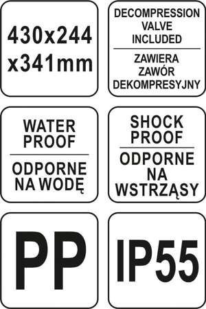 WALIZKA NARZĘDZIOWA HERMETYCZNA PIONOWA YATO WALIZKA NARZĘDZIOWA HERMETYCZNA PIONOWA YATO