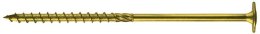 WKRĘT DO DREWNA Z KOŁNIERZEM NA TORX OCYNK ŻÓŁTY 8*50MM T40 UN