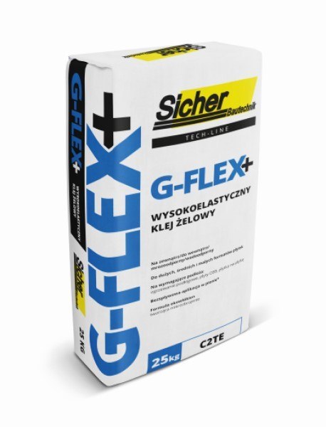 ŻELOWY KLEJ DO GLAZURY, TERAKOTY I GRESU G-FLEX+ C2TE SICHER ŻELOWY KLEJ DO GLAZURY, TERAKOTY I GRESU G-FLEX+ C2TE SICHER
