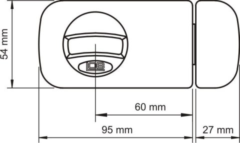 ZAMEK NAWIERZCHNIOWY 3 KLUCZE TB61 60MM BRĄZOWY ZAMEK NAWIERZCHNIOWY 3 KLUCZE TB61 60MM BRĄZOWY