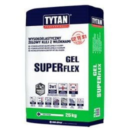 KLEJ ŻELOWY Z WŁÓKNAMI WYSOKOELASTYCZNY SUPERFLEX 25KG TYTAN