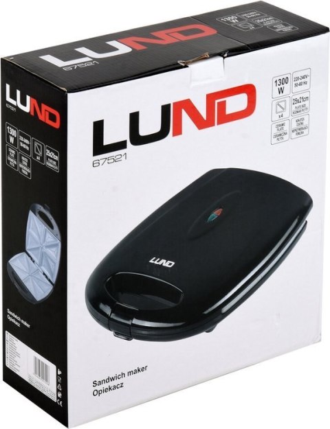 OPIEKACZ 1300W, CERAMICZNA PŁYTA LUND OPIEKACZ 1300W, CERAMICZNA PŁYTA LUND