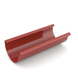 RYNNA DACHOWA PVC 125MM 3M CZERWONY BRYZA BRYZA