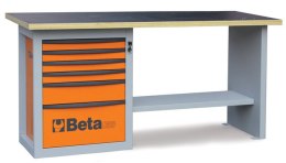 STÓŁ WARSZTATOWY C59A POMARAŃCZOWY BETA