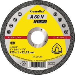 TARCZA PŁASKA A60N T1A 125*1.0*22 264298 KLINGSPOR