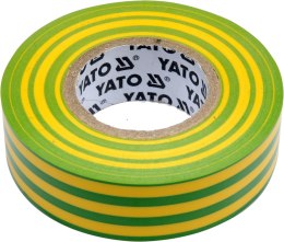 TAŚMA ELEKTROIZOLACYJNA ŻÓŁTO-ZIELONA 19MM*20M YATO