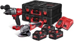 ZESTAW COMBO KIT M18FPD2 + M18CAG125X 3*5.5AH MILWAUKEE