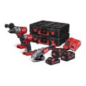 ZESTAW COMBO KIT M18FPD2+M18CAG125X+M18FID2 1*3.0AH 2*5.5AH MILWAUKEE