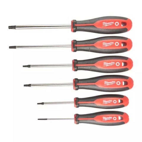ZESTAW WKRĘTAKÓW TORX 6SZT MILWAUKEE ZESTAW WKRĘTAKÓW TORX 6SZT MILWAUKEE