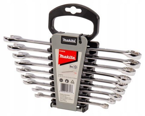 KOMPLET KLUCZY PŁASKO-OCZKOWWYCH 8*18MM 9SZT. MAKITA KOMPLET KLUCZY PŁASKO-OCZKOWWYCH 8*18MM 9SZT. MAKITA