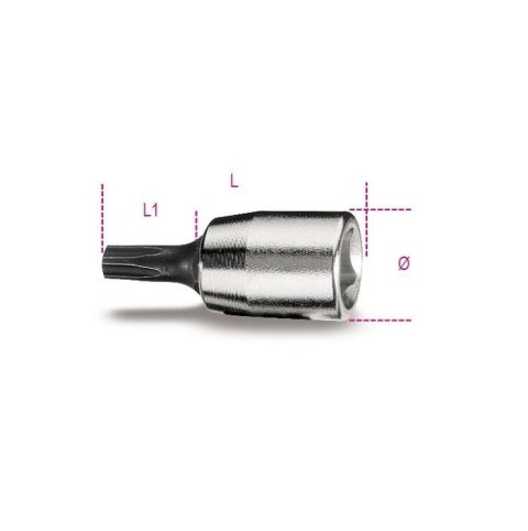 NASADKA TRZPIENIOWA PROFIL PIĘCIORAMIENNY TORX T10 BETA NASADKA TRZPIENIOWA PROFIL PIĘCIORAMIENNY TORX T10 BETA