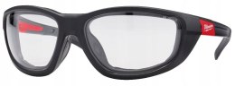 OKULARY PREMIUM Z USZCZELKĄ BEZBARWNE MILWAUKEE