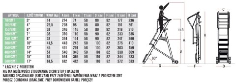 PODEST MAGAZYNOWY SMT 500 FARAONE PODEST MAGAZYNOWY SMT 500 FARAONE